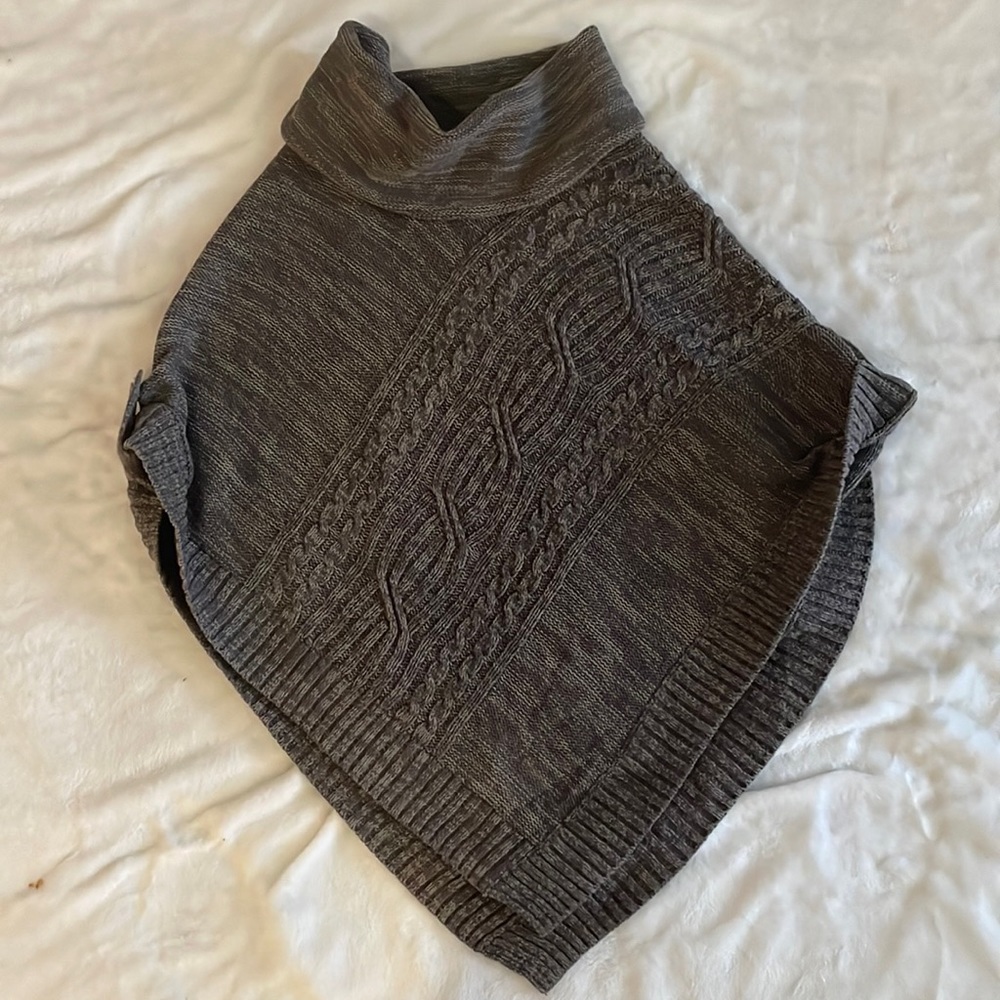 Sonoma Turtle Neck Coverup Pancho/Shawl Size PS/PM - Picture 2 of 6